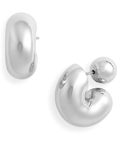 Jenny Bird Tome Medium Hoop Earrings - White