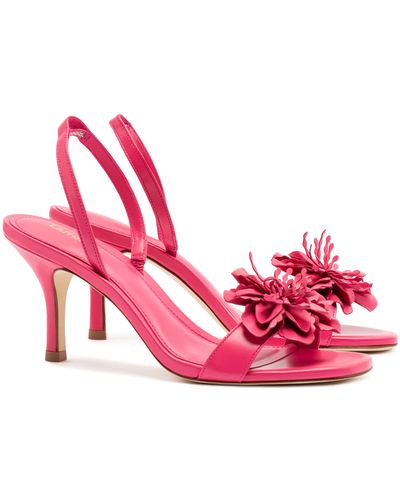 Larroude Hibiscus Slingback Sandal - Pink