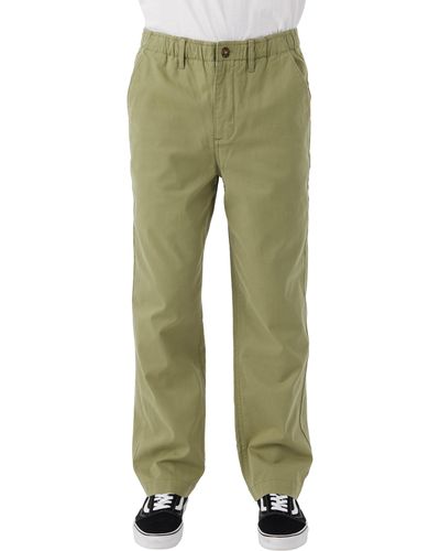 O'neill Sportswear Wayne Elastic Waist Pants - Green