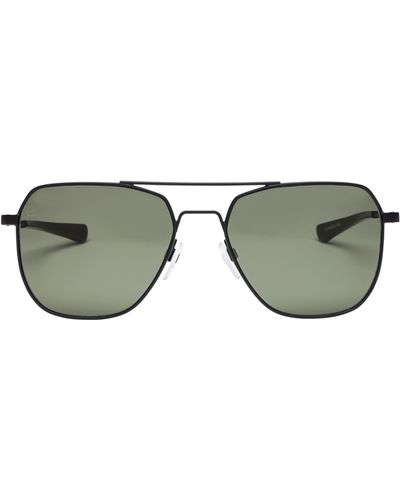 Electric Rodeo 55mm Polarized Aviator Sunglasses - Green