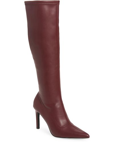 Open Edit Viv Pointy Toe Boot - Red