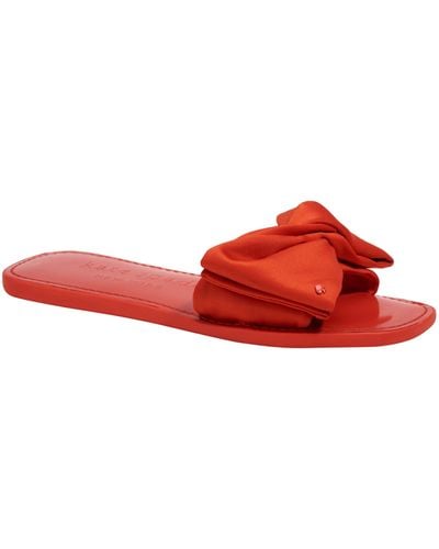 Buy KATE SPADE Meadow Printed Slide Sandals, Red Color Women