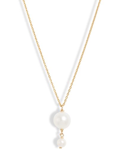 POPPY FINCH Cultured Pearl Pendant Necklace - Multicolor