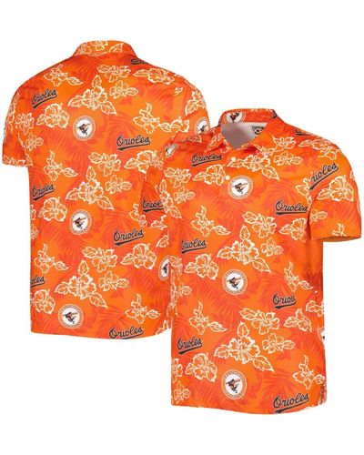 Reyn Spooner Baltimore Orioles Cooperstown Collection Puamana Print Polo At Nordstrom - Orange