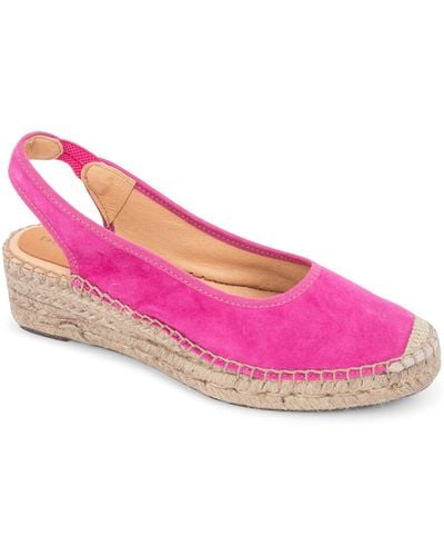 Patricia Green Valencia Slingback Wedge Espadrille - Pink