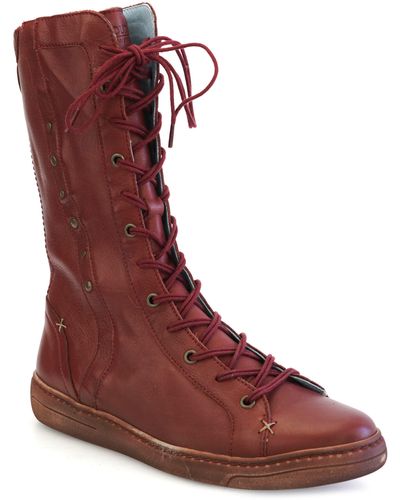 Cloud Wool Lined Boot - Red