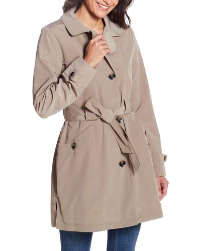 Gallery Belted Raincoat - Natural