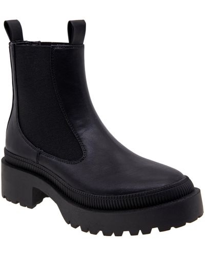 BCBGMAXAZRIA Marie Platform Chelsea Boot - Black