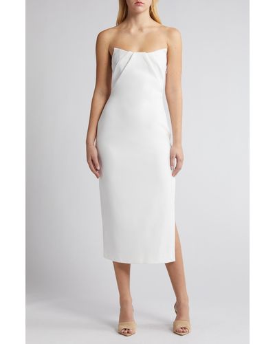 Misha Collection Marcy Strapless Dress - White
