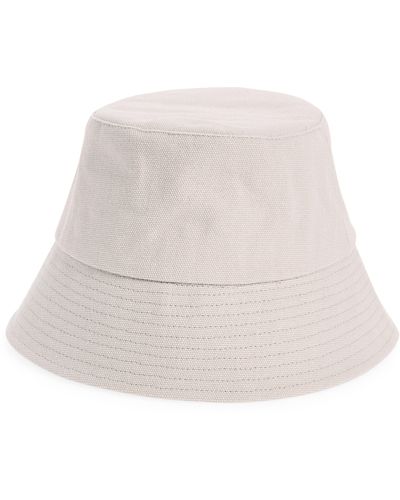 Vince Cotton Canvas Bucket Hat - Natural