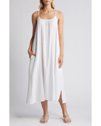 Caslon Caslon(r) Cami Midi Dress - White