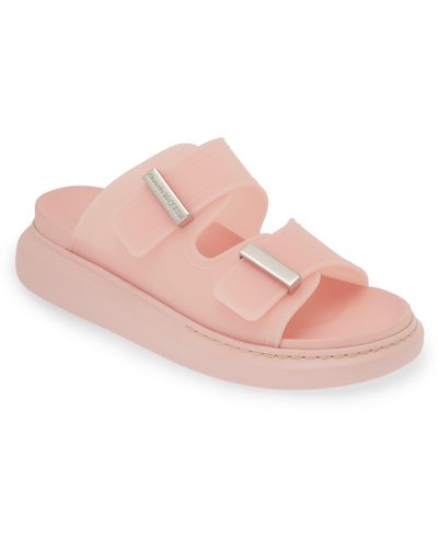 Alexander McQueen Oversize Slide Sandal - Pink