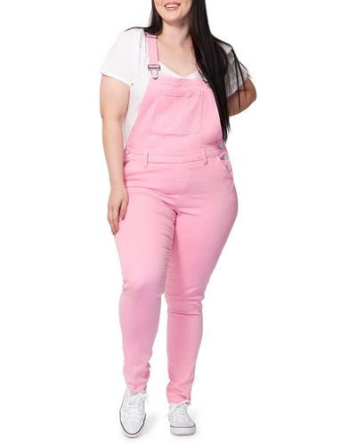 Slink Jeans Denim Overalls - Pink
