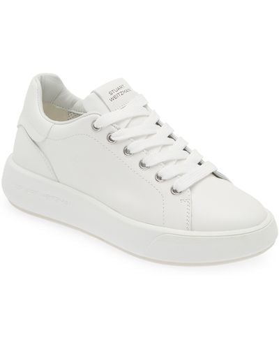 Stuart Weitzman Pro Sleek Sneaker - White