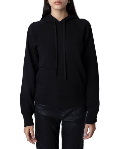 Zadig & Voltaire Clipper Embellished Skull Cotton Sweatshirt - Black