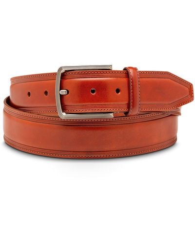 Bosca Sorento Leather Belt - Red