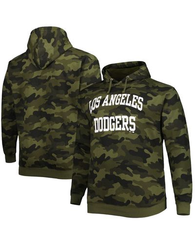 Profile Los Angeles Dodgers Allover Print Pullover Hoodie At Nordstrom - Green