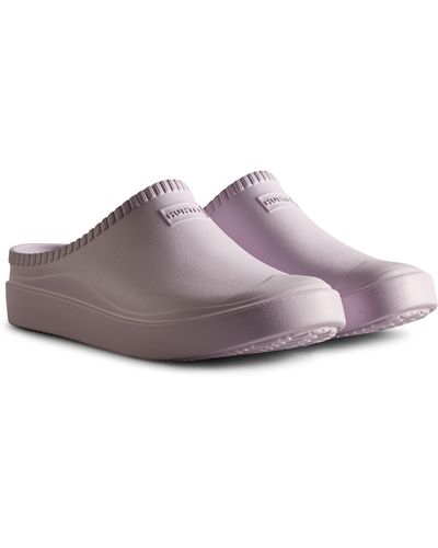 HUNTER Gender Inclusive In/out Bloom Clog - Purple