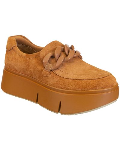 Naked Feet Princeton Platform Loafer - Brown