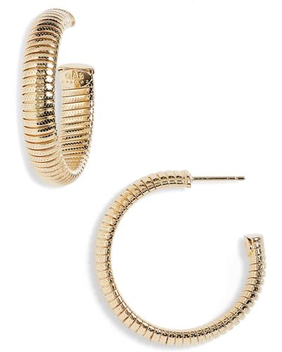 Gas Bijoux Milo Small Hoop Earrings - Metallic