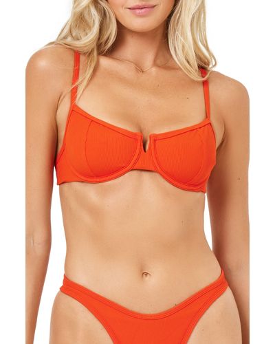 L*Space Hunter Underwire Bikini Top - Orange