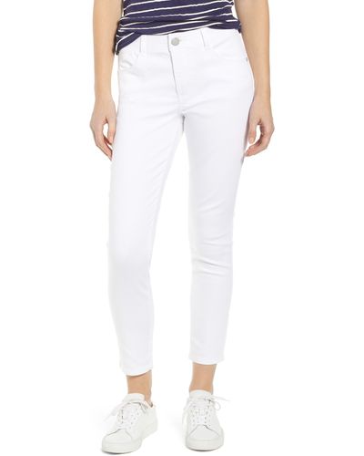 Wit & Wisdom 'ab'solution High Waist Ankle Skimmer Jeans - White