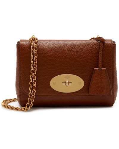Mulberry Lily Convertible Leather Shoulder Bag - Brown