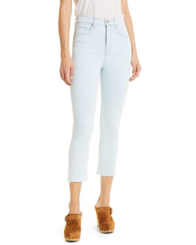 Veronica Beard Carly High Waist Kick Flare Jeans - Blue