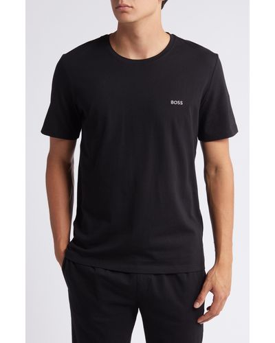 BOSS Mix Match Pajama T-shirt - Black
