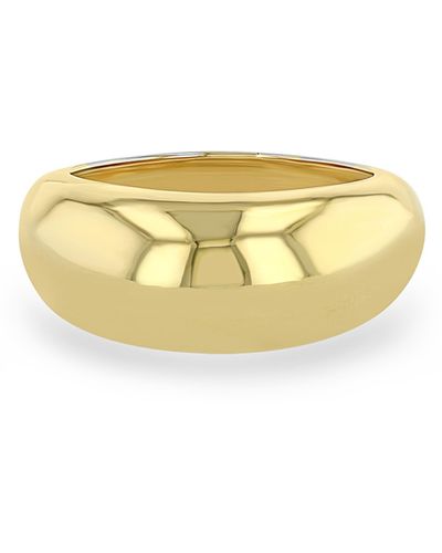 Zoe Chicco Medium Aura Ring - Metallic