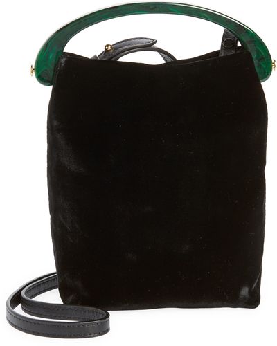 Dries Van Noten Micro Crossbody Bucket Bag - Black
