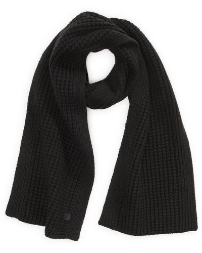 AllSaints Thermal Knit Scarf - Black