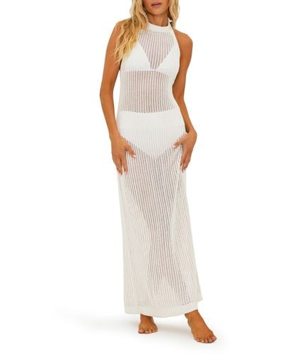 Beach Riot Romee Halter Cover-up Dress - White