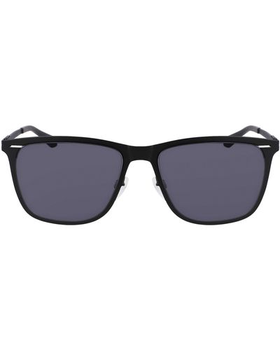 Shinola Arrow 55mm Rectangular Sunglasses - Blue