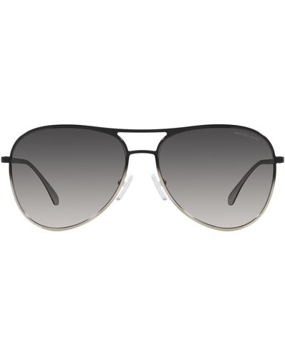 Michael Kors Kona 59mm Gradient Pilot Sunglasses - Metallic