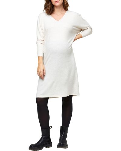 Nom Maternity Quinn Maternity Dress - White