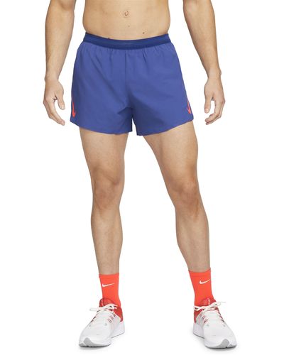 Nike Aeroswift 4" Running Shorts - Blue