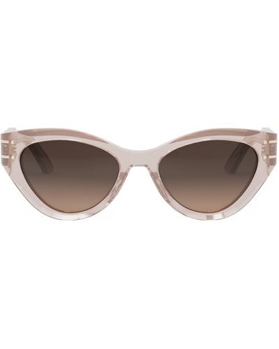 Dior 'signature B7i 52mm Cat Eye Sunglasses - Brown