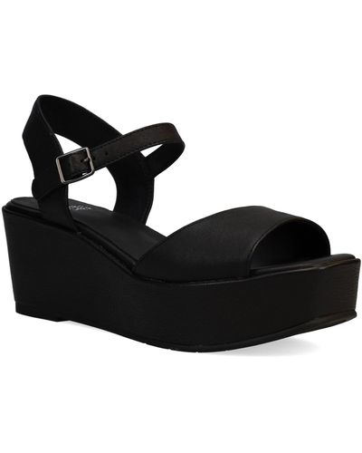 Eileen Fisher Mime Platform Sandal - Black