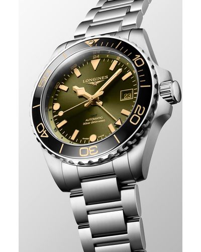 Longines Hydroconquest Automatic Bracelet Watch - Gray