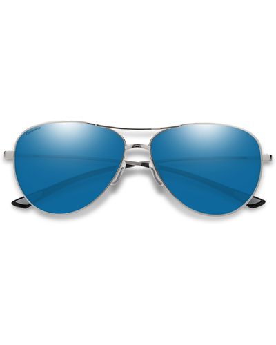Smith Langley 60mm Chromapoptm Polarized Aviator Sunglasses - Blue