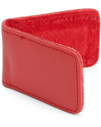ROYCE New York Leather Money Clip - Red