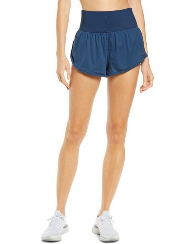 Free People Free People Fp Movement Game Time Shorts - Blue