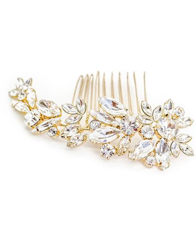 Brides & Hairpins Cameo Comb - White