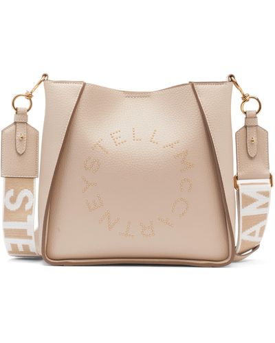 Stella McCartney Mini Faux Leather Crossbody Bag - Natural
