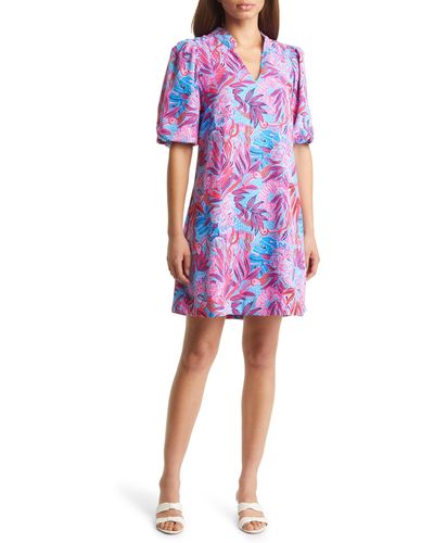Lilly Pulitzer Arcelle Puff Sleeve Dress - Multicolor