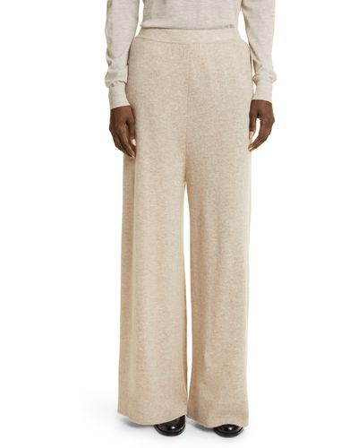 The Row Eloisa Relaxed Fit Cashmere Pants - Natural