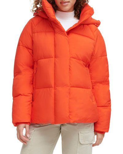 Levi's Hooded Puffer Jacket - Orange