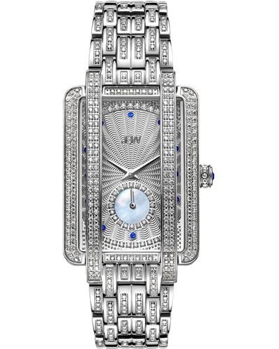 JBW Mink Platinum Diamond Bracelet Watch - Gray