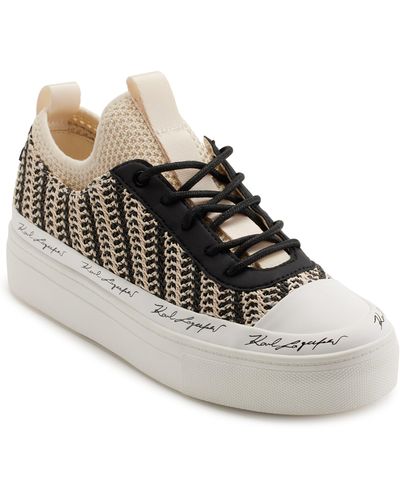 Karl Lagerfeld Cona Platform Sneaker - White